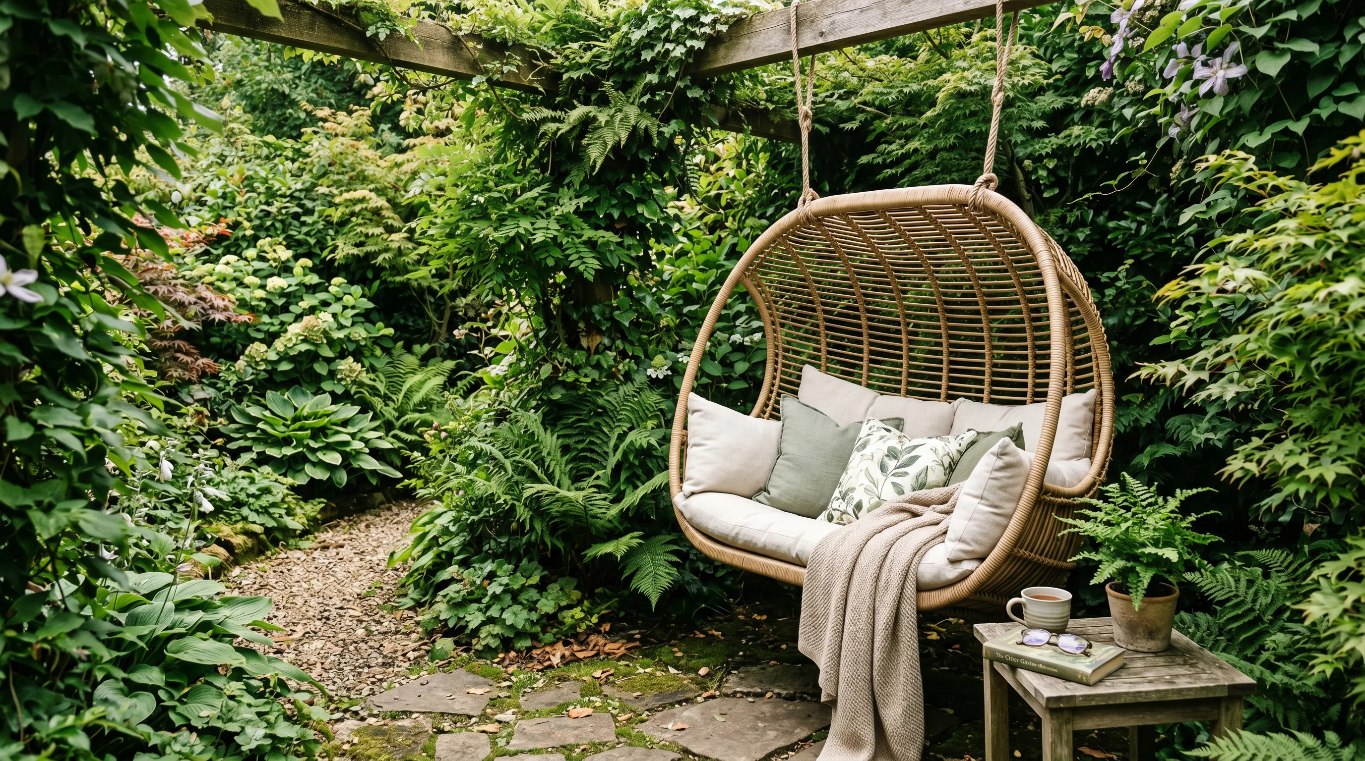 Outdoor Living Area With Garden Views